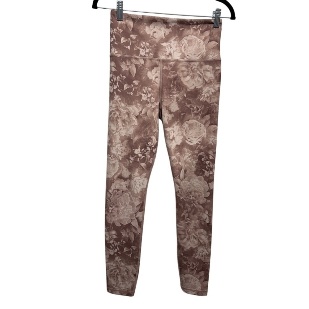 Athleta Womens S Elation High Rise Printed Tight Legging Pink Floral Antoinette